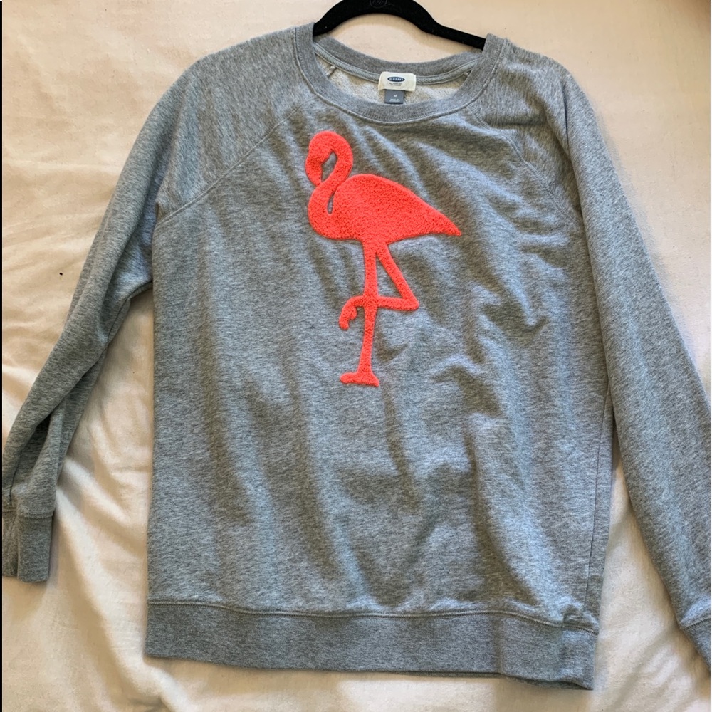 flamingo old navy crew neck